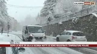 SILA: DOPO LA NEVE IN LA SCORSA NOTTE SI SONO REGISTRATE TEMPERATURE POLARI