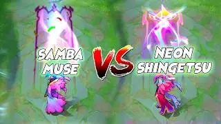 Pharsa Neon Shingetsu VS Samba Muse Skin Comparison
