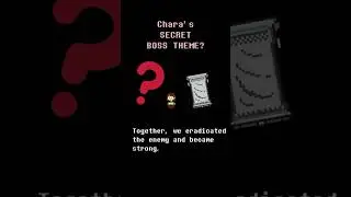 Chara's SECRET THEME? #undertale #deltarune #tobyfox #gaster #sans #chara #kris #ralsei #susie