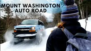Mount Washington Auto Road during the Winter