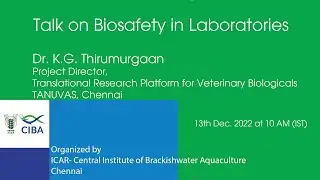 Talk on Biosafety in Laboratories