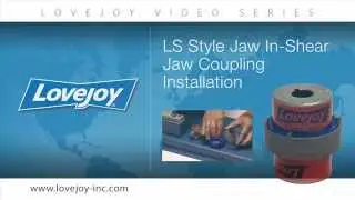 Lovejoy Jaw In-Shear Coupling Installation