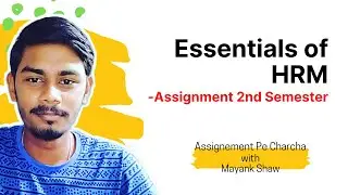 NMIMS Assignment: Essentials of HRM | MBA 2nd Semester | September Cycle 2023 | NGASCE