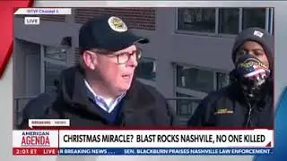 Explosion Rocks Nashville And In Chaos By  Logan Ratick