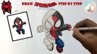 How to draw Spiderman for Kids | #acrylic   | Little Art Camp #spiderman   #cartoon   #drawing