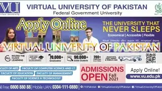 Virtual University VU Fall Admission 2021 :: Apply Online Virtual University Pakistan Admission 2021