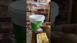 Kitchen DIY | Curd Bucket DIY | Utensils Holder | Cannister DIY