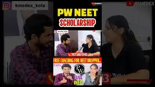 🔴PW SCHOLARSHIP ON NEET MARKS #pw #neet #kota #neet2026 #trending #viral #shorts