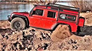 RC Car Beach Bashing - Traxxas TRX 4 Land Rover Defender