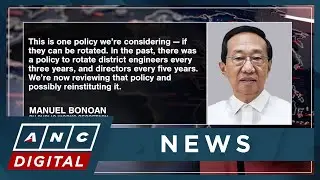DPWH mulls rotation of district engineers to curb corruption | ANC