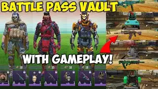 All Battle Pass Vault Guns & Characters | BP Vault System | COD Mobile | CODM