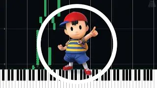 Poltergeist - EarthBound Beginnings - Intermediate Piano Tutorial