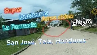 Visitando Barrio San José aquí en Tela,Honduras 🇭🇳 😁,Un barrio que lo tiene casi todo - IsaacMoreira