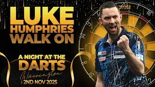 Cool Hand Luke Humphries Darts Walk on in Warrington 2025