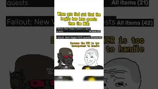 When you find out that the Legion has less quests than the NCR: #fallout #memes #shorts