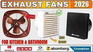 Top 5 Best Exhaust Fans 2026 🇮🇳 Best Kitchen & Bathroom Exhaust Fan in India