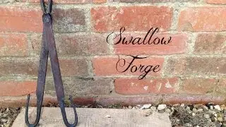 Super Simple Tongs ideal for the beginner. blacksmith tools No.18 - Swallow Forge
