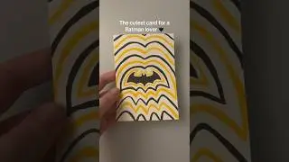 DIY Batman card - super cute and easy gift idea (only 10 min needed!) #handmadecards #batman #gift