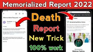 How To Remembering Facebook Account || How to Memorialized facebook account 2022