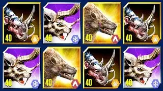 ALL MAX LEVEL 40 BEST IN CLASS CENOZOICS (JURASSIC WORLD)