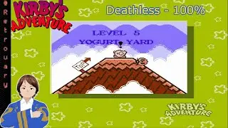 Kirby's Adventure (Deathless 100%) | Level 5: Yogurt Yard | Retro-uary Conquest 2026 No. 12