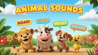 Animal Sounds Song for Kids | Learn Animal Sounds and Names | Jolly Star Learning