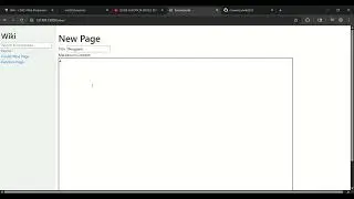 CS50W Project 1 (Wiki) - Design a Wikipedia-like online encyclopedia.