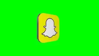 Snapchat 3D Green Screen Logo Free Royalty