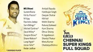 IPL 2019 Players list of CSK  ||  Chennai super kings # MS DHONI # RAINA # BRAVO # WATSON