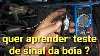 Bóia de combustível , como fazer o teste no conector (YBR 125 )