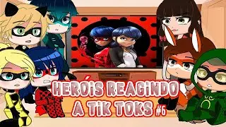 🐈‍⬛Heróis Reagindo A Tik Toks #6🐞