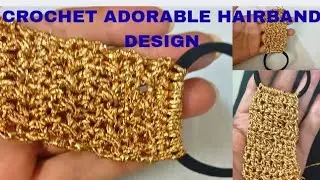 Fabulous hairband design full tutorial for beginners #diy #how# crochet
