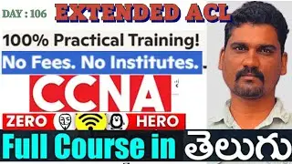 Free CCNA | How to create a Extended ACL in-depth Step by Step Solution |  @iampraveenreddy ​