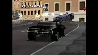 Test Drive 6 PS1 Gameplay - Dodge Charger in Rome
