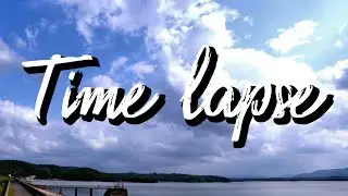 Clouds moving over Blue sky 4k time lapse video