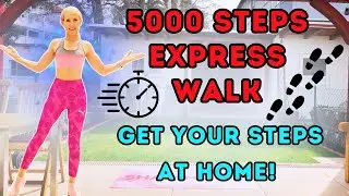 5000 Steps Express Walking Workout &ndash; 30 Min Indoor Cardio with Quick Intervals