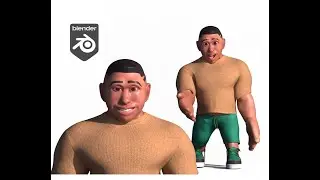 Stylized cartoon Male character fully Rigged