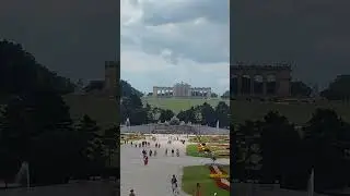 The Gloriette on hilltop, schonbrunn palace gardens, Vienna