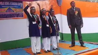 Beautiful National song by student of Q.P.S.Reorha