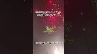 New year celebration on City Tower, Dimapur, Nagaland ✨🎊.#newyear #2026#celebration #dimapur #car