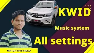 kwid rxl music system || Kwid blootooth setting || #renaultkwid #kwid2020