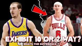 What does an exhibit 10 and a 2way contract mean in the NBA ?