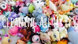 Cleaning ALL of my LPS! || Aesthetic Style