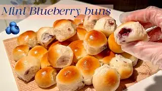 The Secret to Fluffy Blueberry Buns Without a Mixer Revealed | Easy & Beginner Friendly 😊