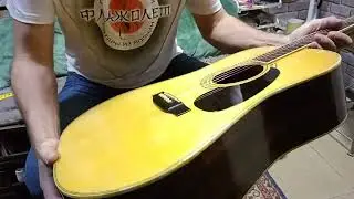 Винтажная акустическая гитара Yamaki YW-20 + кейс (Japan). ПРОДАНА!