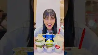 Let's try Dairy Queen's Matcha Fusion! 🍵😍  #matcha #icecream #review