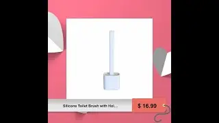 Silicone Toilet Brush with Holder - Innovative Home & Kitchen Gadget