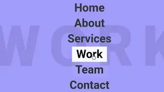 Navigation bar with animation in HTML and CSS.