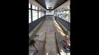 Bus Conversion: Stripping walls and Prepping Floor