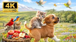 🔥 Pets Can’t Look Away 🐦😺🐶 | Ultimate TV for Cats & Dogs with Real Birds & Nature | 4K HDR